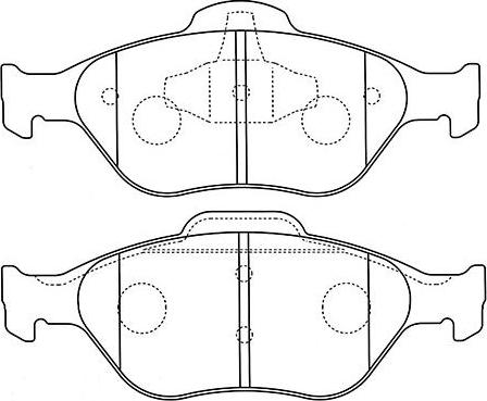 Kavo Parts BP-4567 - Комплект спирачно феродо, дискови спирачки vvparts.bg