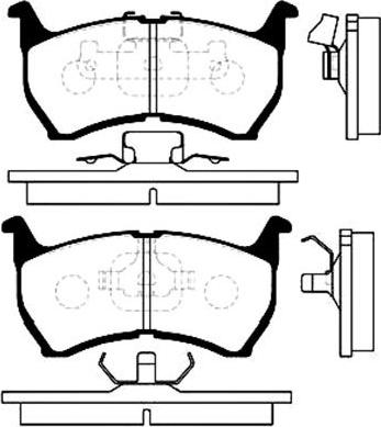 Mintex MDB1378 - Комплект спирачно феродо, дискови спирачки vvparts.bg