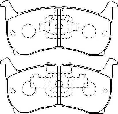 Kavo Parts BP-4503 - Комплект спирачно феродо, дискови спирачки vvparts.bg