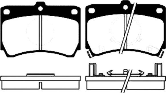 Metzger 180611 - Комплект спирачно феродо, дискови спирачки vvparts.bg