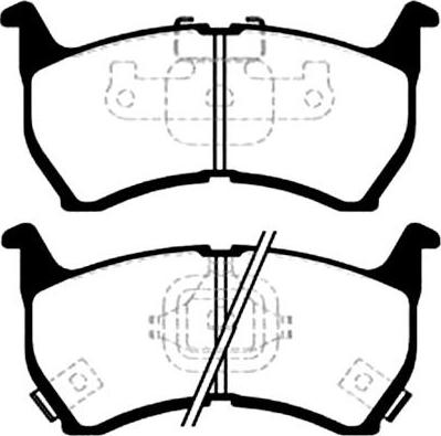 Delphi LUP465 - Комплект спирачно феродо, дискови спирачки vvparts.bg