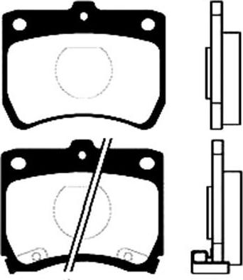 Kavo Parts BP-4511 - Комплект спирачно феродо, дискови спирачки vvparts.bg