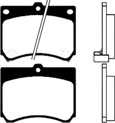 Dynamatrix DBP714 - Комплект спирачно феродо, дискови спирачки vvparts.bg