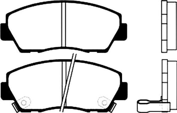 Kavo Parts BP-4513 - Комплект спирачно феродо, дискови спирачки vvparts.bg
