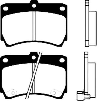 Kavo Parts BP-4517 - Комплект спирачно феродо, дискови спирачки vvparts.bg