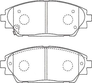 Kavo Parts BP-4584 - Комплект спирачно феродо, дискови спирачки vvparts.bg