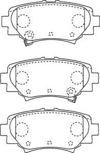 Kavo Parts BP-4586 - Комплект спирачно феродо, дискови спирачки vvparts.bg
