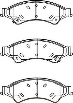 Kavo Parts BP-4583 - Комплект спирачно феродо, дискови спирачки vvparts.bg