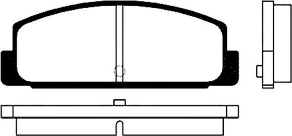 Kavo Parts BP-4534 - Комплект спирачно феродо, дискови спирачки vvparts.bg