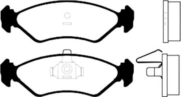 Kavo Parts BP-4528 - Комплект спирачно феродо, дискови спирачки vvparts.bg