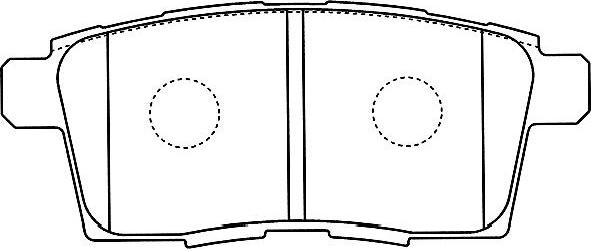Kavo Parts BP-4574 - Комплект спирачно феродо, дискови спирачки vvparts.bg