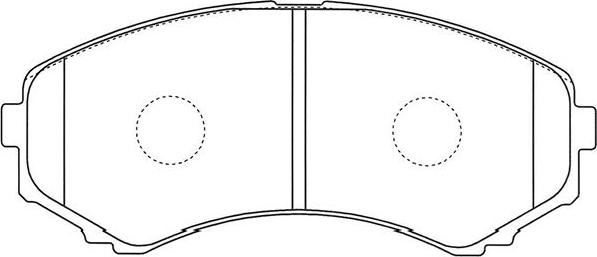 Kavo Parts BP-4575 - Комплект спирачно феродо, дискови спирачки vvparts.bg