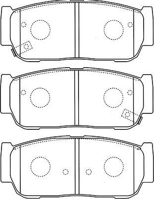 Kavo Parts BP-4019 - Комплект спирачно феродо, дискови спирачки vvparts.bg