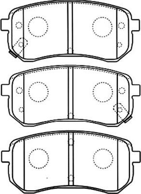 Kavo Parts BP-4014 - Комплект спирачно феродо, дискови спирачки vvparts.bg