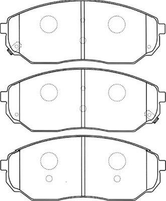 Kavo Parts BP-4010 - Комплект спирачно феродо, дискови спирачки vvparts.bg