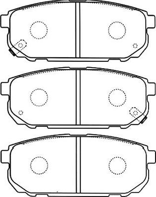 Kavo Parts BP-4011 - Комплект спирачно феродо, дискови спирачки vvparts.bg