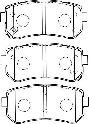 Kavo Parts BP-4018 - Комплект спирачно феродо, дискови спирачки vvparts.bg