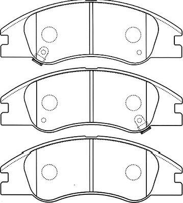 Kavo Parts BP-4012 - Комплект спирачно феродо, дискови спирачки vvparts.bg