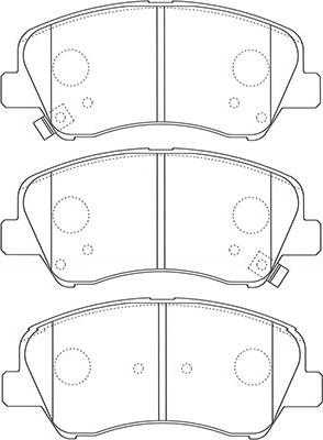 Kavo Parts BP-4026 - Комплект спирачно феродо, дискови спирачки vvparts.bg