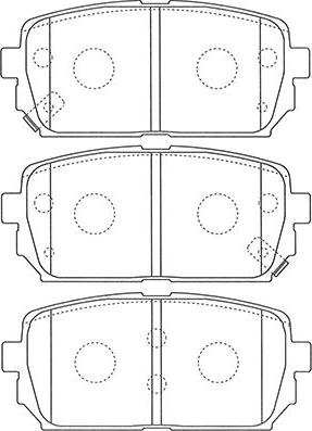 Kavo Parts BP-4023 - Комплект спирачно феродо, дискови спирачки vvparts.bg