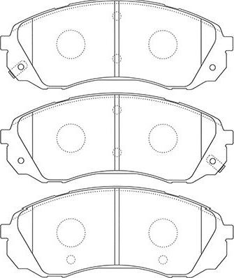 Kavo Parts BP-4022 - Комплект спирачно феродо, дискови спирачки vvparts.bg