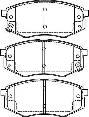 Kavo Parts BP-4027 - Комплект спирачно феродо, дискови спирачки vvparts.bg