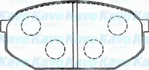 Kavo Parts KBP-5555 - Комплект спирачно феродо, дискови спирачки vvparts.bg