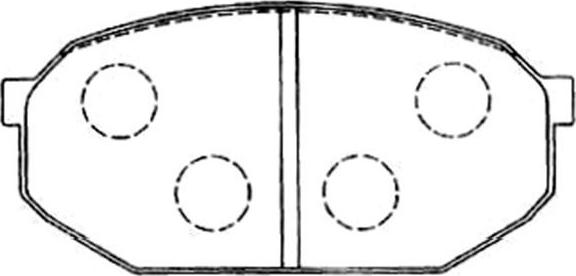 Kavo Parts BP-5547 - Комплект спирачно феродо, дискови спирачки vvparts.bg