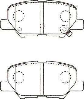 Kavo Parts BP-5562 - Комплект спирачно феродо, дискови спирачки vvparts.bg