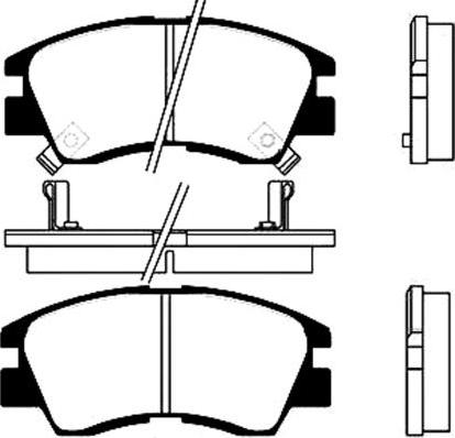 Kavo Parts BP-5506 - Комплект спирачно феродо, дискови спирачки vvparts.bg