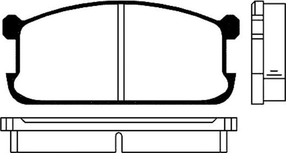Ween 151-2035 - Комплект спирачно феродо, дискови спирачки vvparts.bg