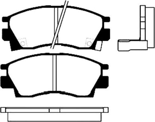 Pagid T3082 - Комплект спирачно феродо, дискови спирачки vvparts.bg