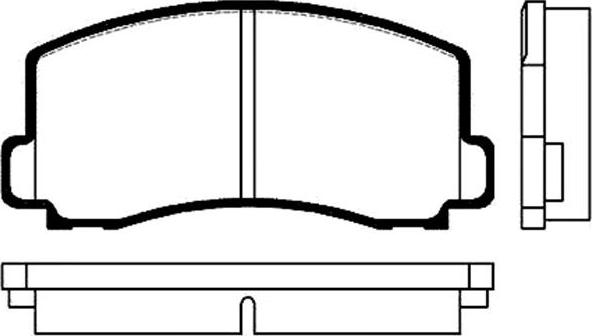 MDR MFP-2522 - Комплект спирачно феродо, дискови спирачки vvparts.bg