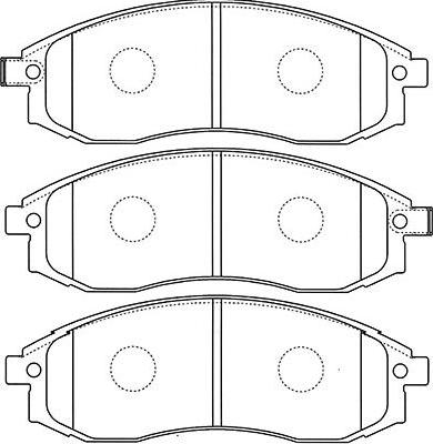 Kavo Parts BP-5535 - Комплект спирачно феродо, дискови спирачки vvparts.bg