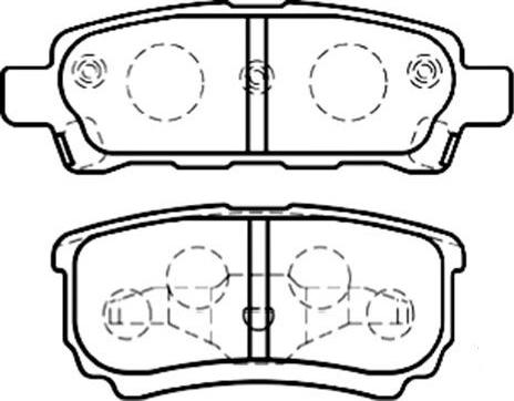 Kavo Parts BP-5538 - Комплект спирачно феродо, дискови спирачки vvparts.bg