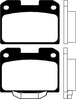 Lucas Electrical GDB3104 - Комплект спирачно феродо, дискови спирачки vvparts.bg