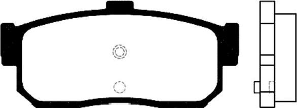Kavo Parts BP-6549 - Комплект спирачно феродо, дискови спирачки vvparts.bg