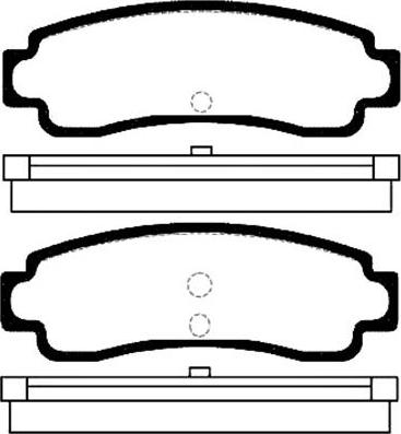 Lucas Electrical GDB1014 - Комплект спирачно феродо, дискови спирачки vvparts.bg