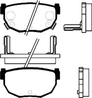 Kavo Parts BP-6542 - Комплект спирачно феродо, дискови спирачки vvparts.bg