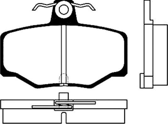 Kavo Parts BP-6547 - Комплект спирачно феродо, дискови спирачки vvparts.bg