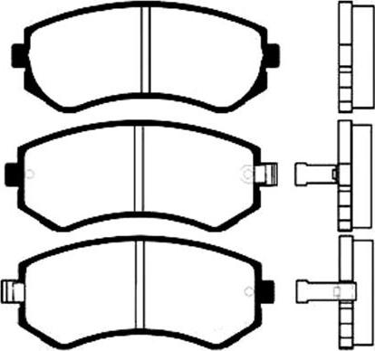 Jurid 572541D - Комплект спирачно феродо, дискови спирачки vvparts.bg