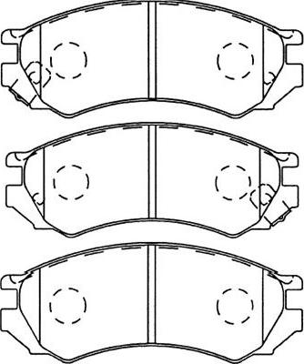 Kavo Parts BP-6564 - Комплект спирачно феродо, дискови спирачки vvparts.bg