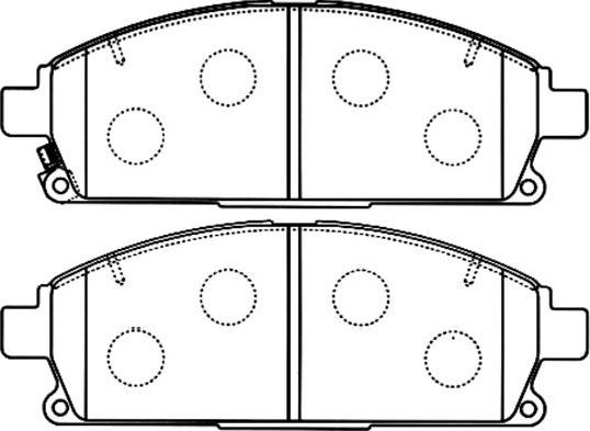 Kavo Parts BP-6568 - Комплект спирачно феродо, дискови спирачки vvparts.bg