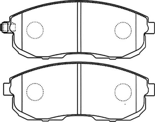 Kavo Parts BP-6567 - Комплект спирачно феродо, дискови спирачки vvparts.bg