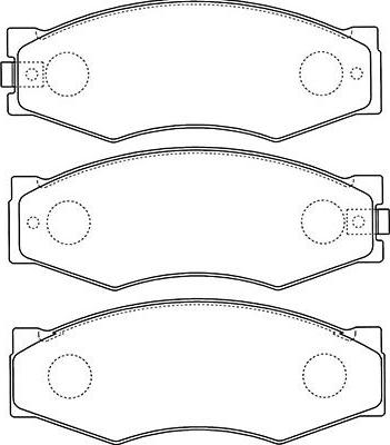 Kavo Parts BP-6506 - Комплект спирачно феродо, дискови спирачки vvparts.bg