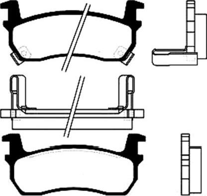 Kavo Parts BP-6519 - Комплект спирачно феродо, дискови спирачки vvparts.bg