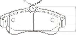 Kavo Parts BP-6515 - Комплект спирачно феродо, дискови спирачки vvparts.bg