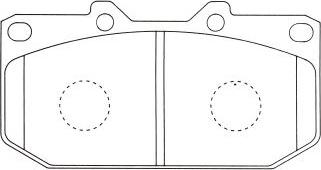 Kavo Parts KBP-6607 - Комплект спирачно феродо, дискови спирачки vvparts.bg