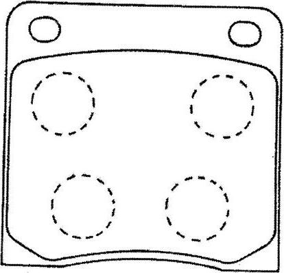 Kavo Parts BP-6584 - Комплект спирачно феродо, дискови спирачки vvparts.bg