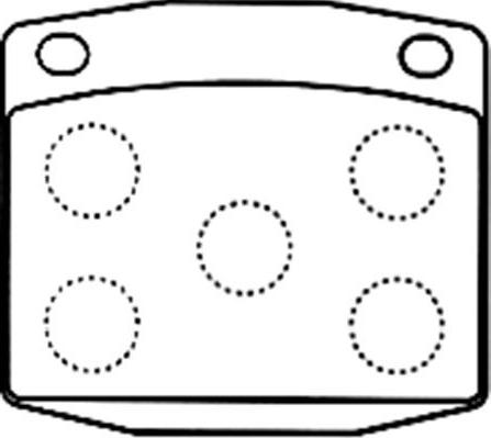 Kavo Parts BP-6586 - Комплект спирачно феродо, дискови спирачки vvparts.bg